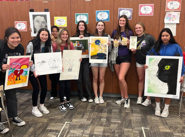 Congratulations to all the Nebraska City High School Trailblazer Art Show Participants. These students represented Nebraska City very well.  This year's winners:  Outstanding Artist: Lidia Pablo  3rd Place Mixed Media Collage: Lidia Pablo  3rd Place Colored Pencil: Lidia Pablo  1st Place Watercolor: Maxime Todt