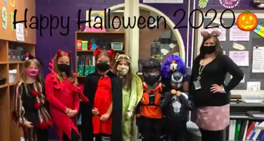 Students Halloween picture