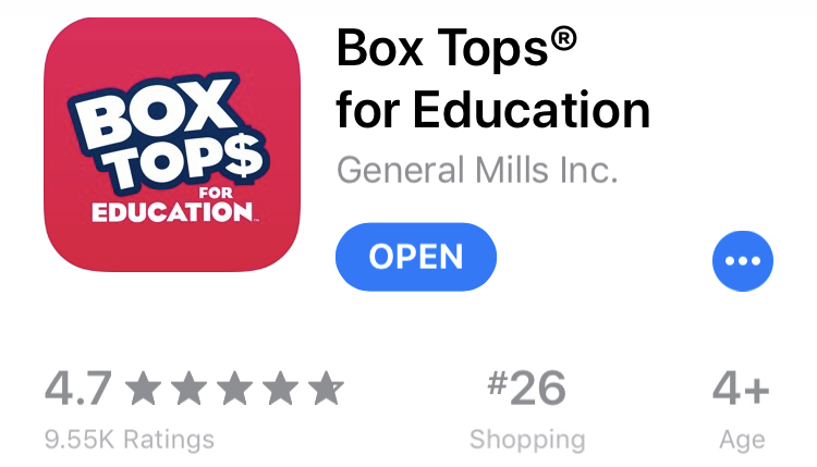 Box Tops for Education App