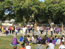 H.S. & M.S. bands perform for Hayward!!