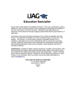 JAG - Educational Specialist needed