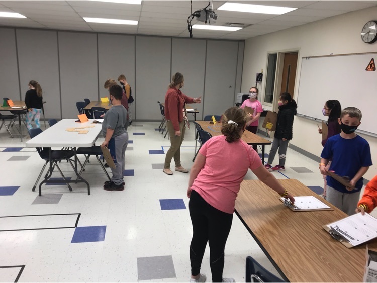 students learning
