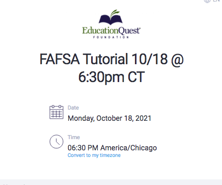 FAFSA Tutorial