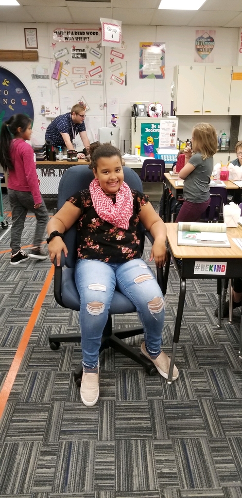 Student earns principal’s chair for the day